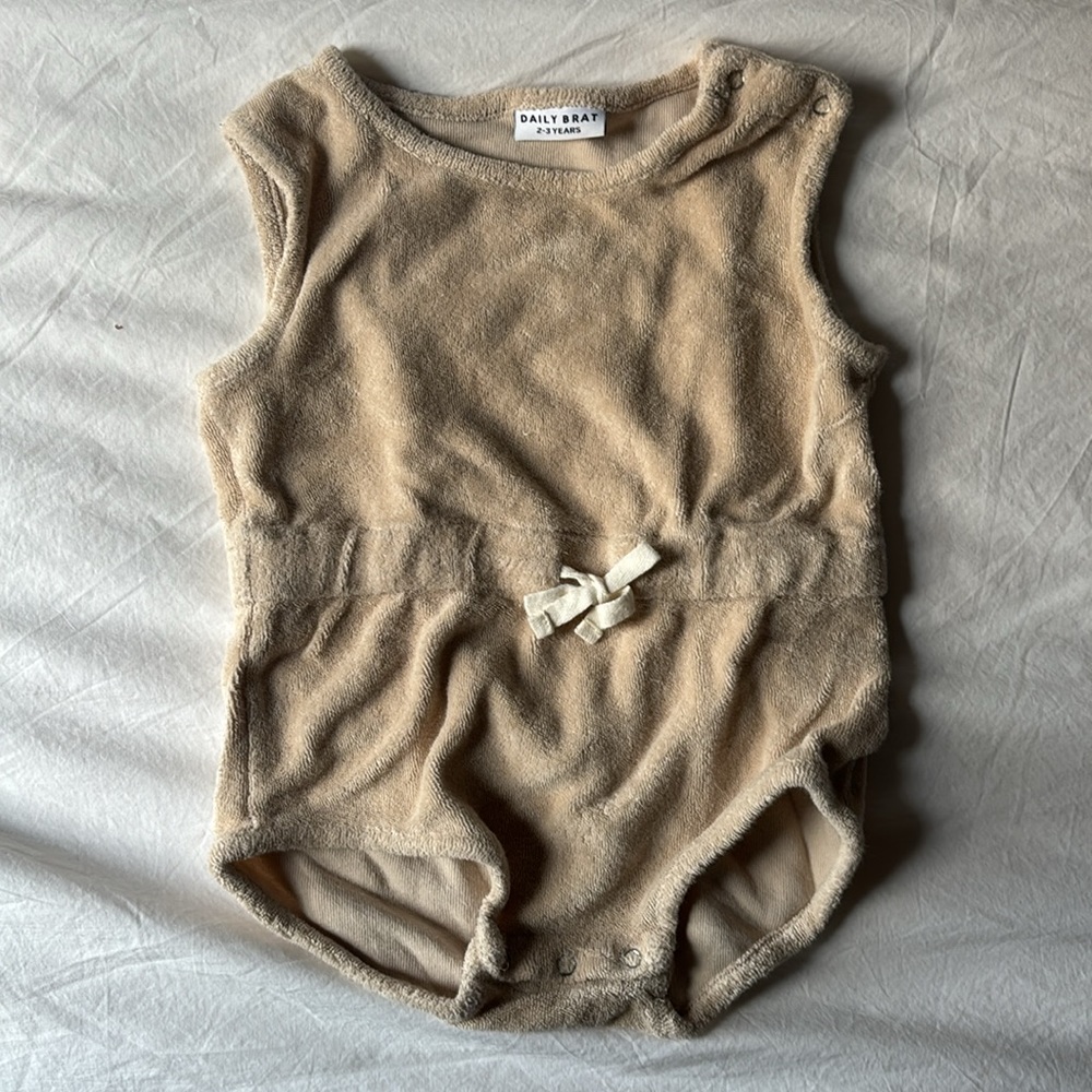 DAILY BRAT Terry Romper 2-3T from SSENSE